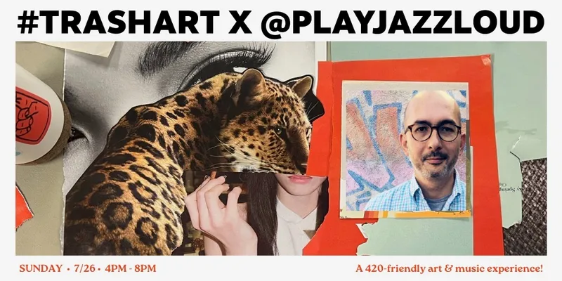 #trashART x PLAYJAZZLOUD event flyer