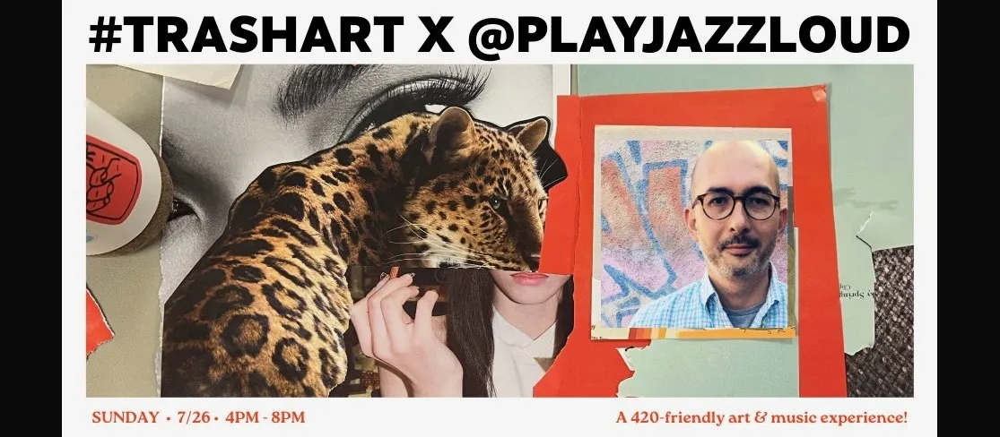 #trashART x PLAYJAZZLOUD event flyer