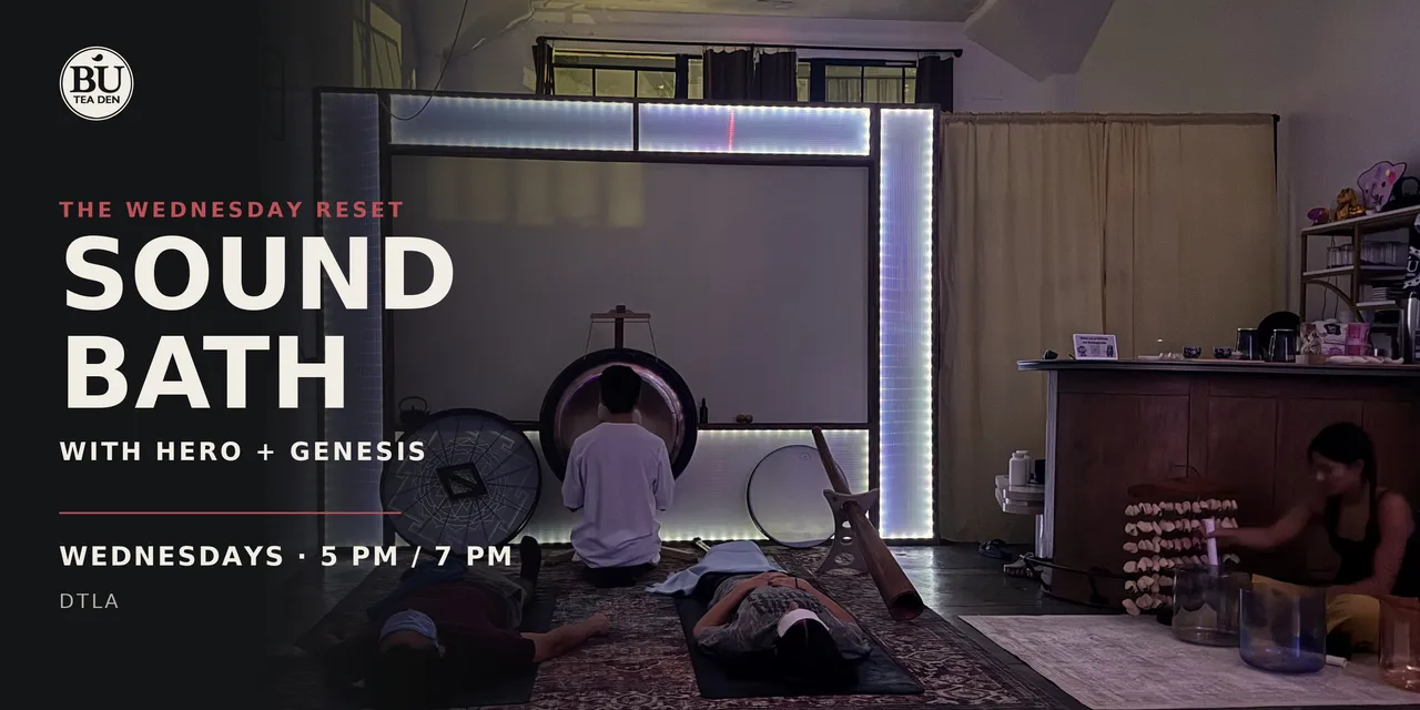 The Wednesday Reset: Sound Bath with HERO + Genesis event flyer