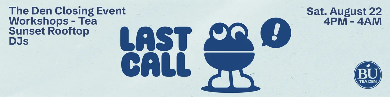 Last Call event flyer