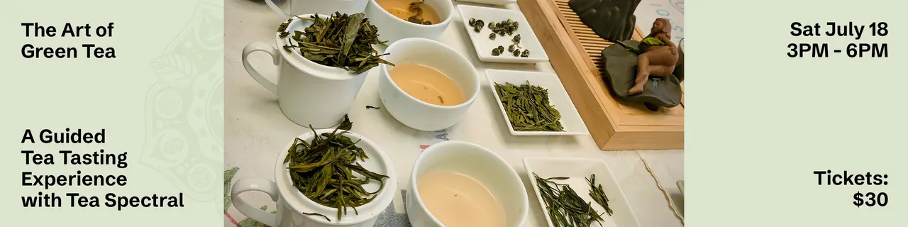 The Art of Green Tea event flyer